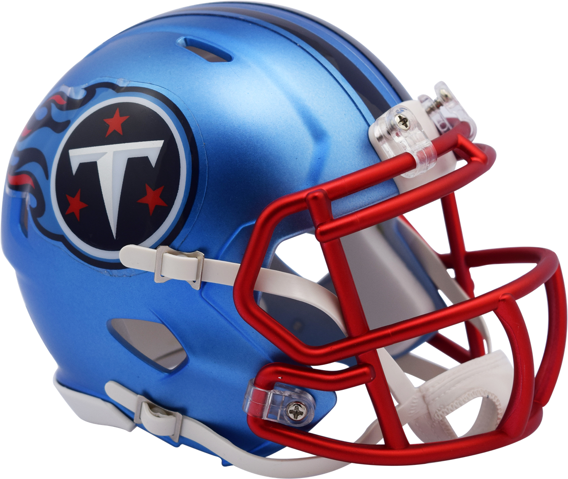 Tennessee Titans Blaze Alternate Speed Riddell Mini - Tennessee Titans Blaze Speed Mini Football Helmet 2017 (1280x1280), Png Download