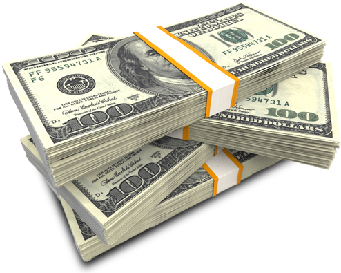 Cash Stacks Png - Stack Of Cash Png (500x395), Png Download
