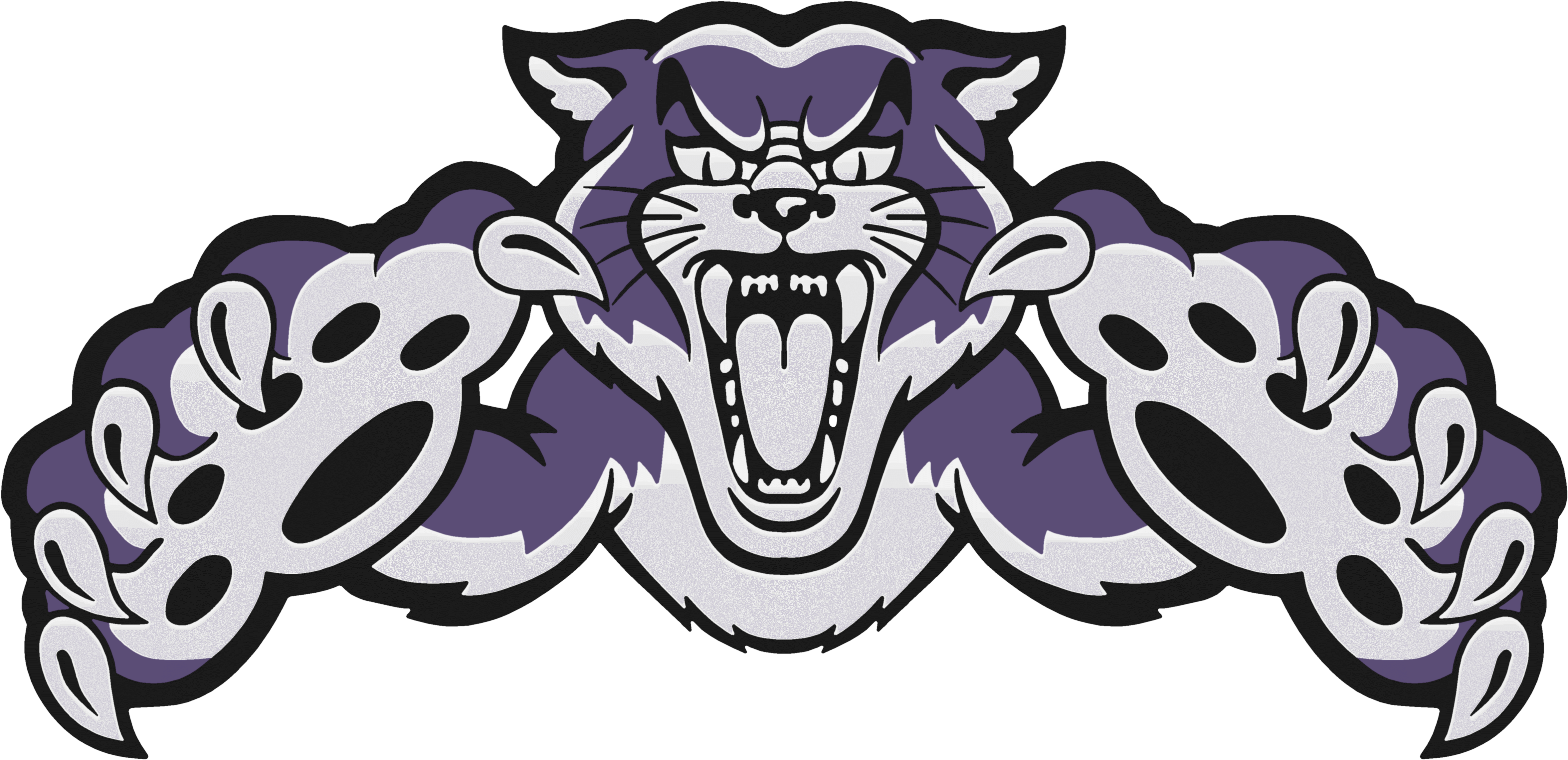 Wildcat Logo Clip Art Free - Wildcat Png (4777x2337), Png Download