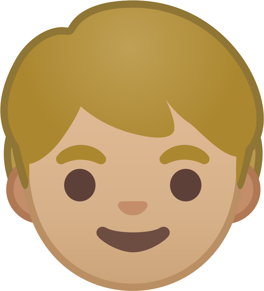 Download Svg Download Png - Emoji Cara De Niño (1024x1024), Png Download