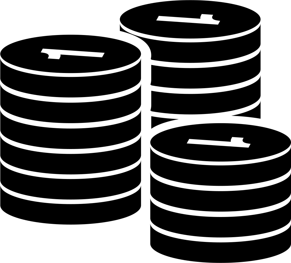 Money Stacks Of Coins Comments - Logo Piece De Monnaie (981x886), Png Download