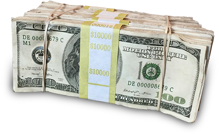 Fake Stacks Of Money Intended To Be Used For Filmmaking, - Birthday Money Prank (484x502), Png Download