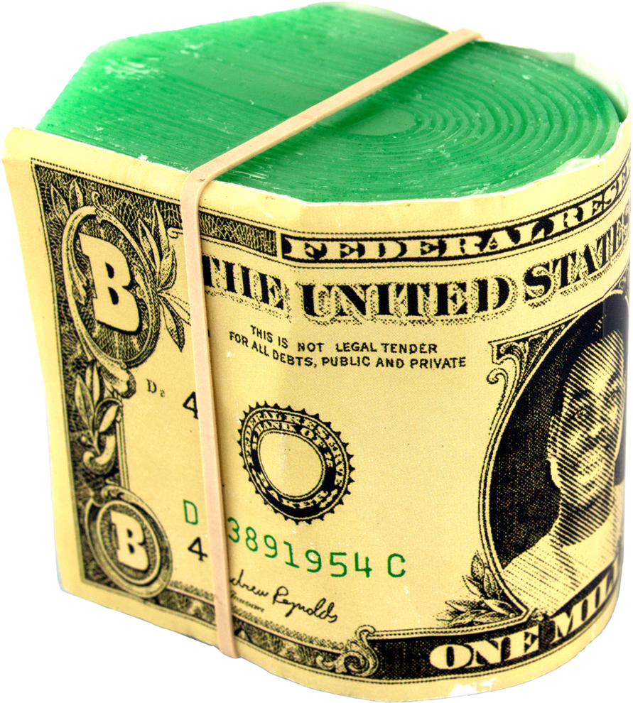 Money Stacks Wax (1024x1024), Png Download