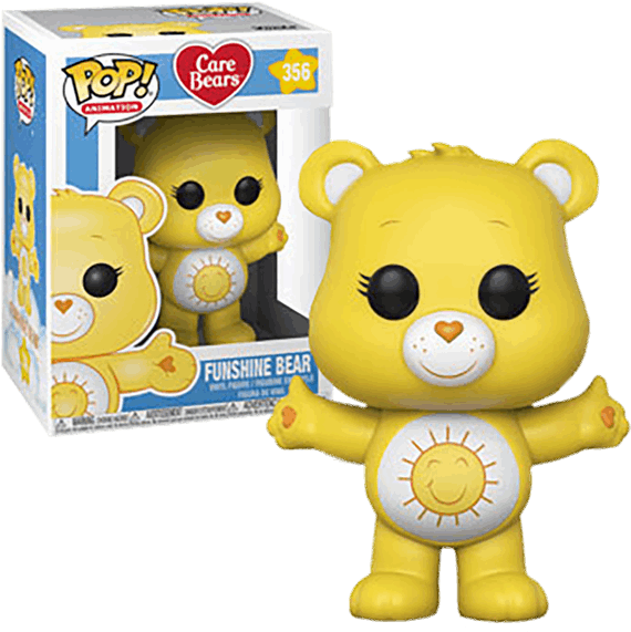 Funshine Bear Funko Pop Care Bears - Funshine Bear Funko Pop (480x480), Png Download