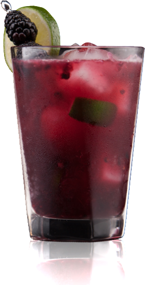 Blackberry Rum Mule - Glass Of Blackberry Juice (318x558), Png Download