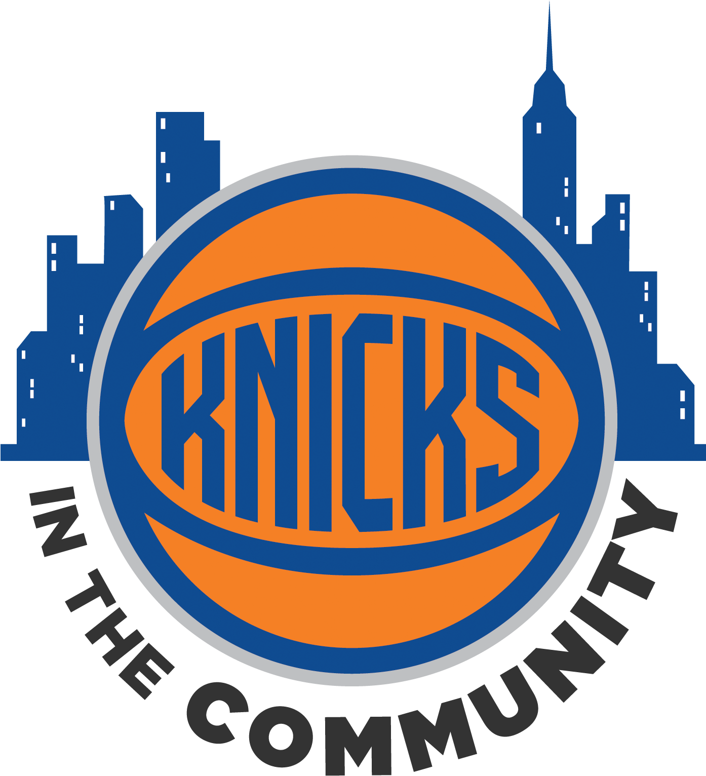 New York Knicks And Garden Of Dreams Thanksgiving Dinner - New York Knicks 2017 Logo (1393x1570), Png Download