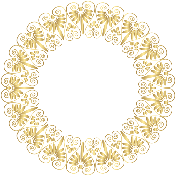 Gold Border Png Clip Art Boder Craft - Clip Art (598x600), Png Download