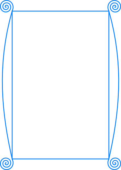 Frame Clip Art Images Onclipart Scalloped Download - Cute Blue Border Png (426x596), Png Download
