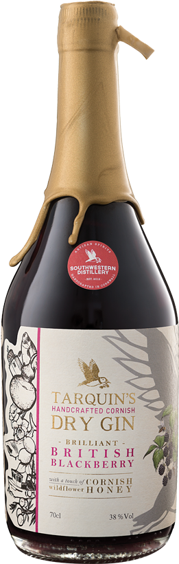 Tarquin British Blackberry Gin (320x862), Png Download