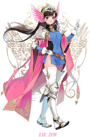 Gallery - Overwatch Fantasy (393x556), Png Download