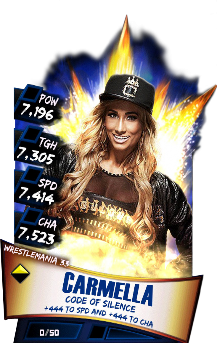 Carmella S3 14 Wrestlemania33 - Wwe Supercard Wrestlemania 33 Carmella (733x1158), Png Download