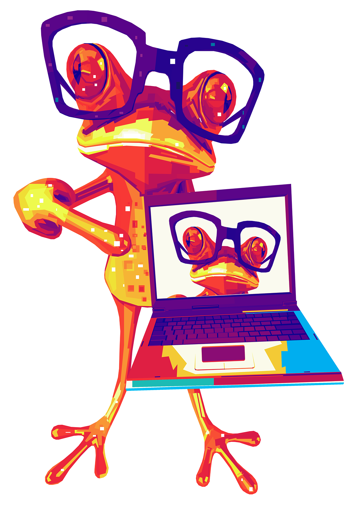 Crazy Frog Poster Design - Frog (1200x1661), Png Download