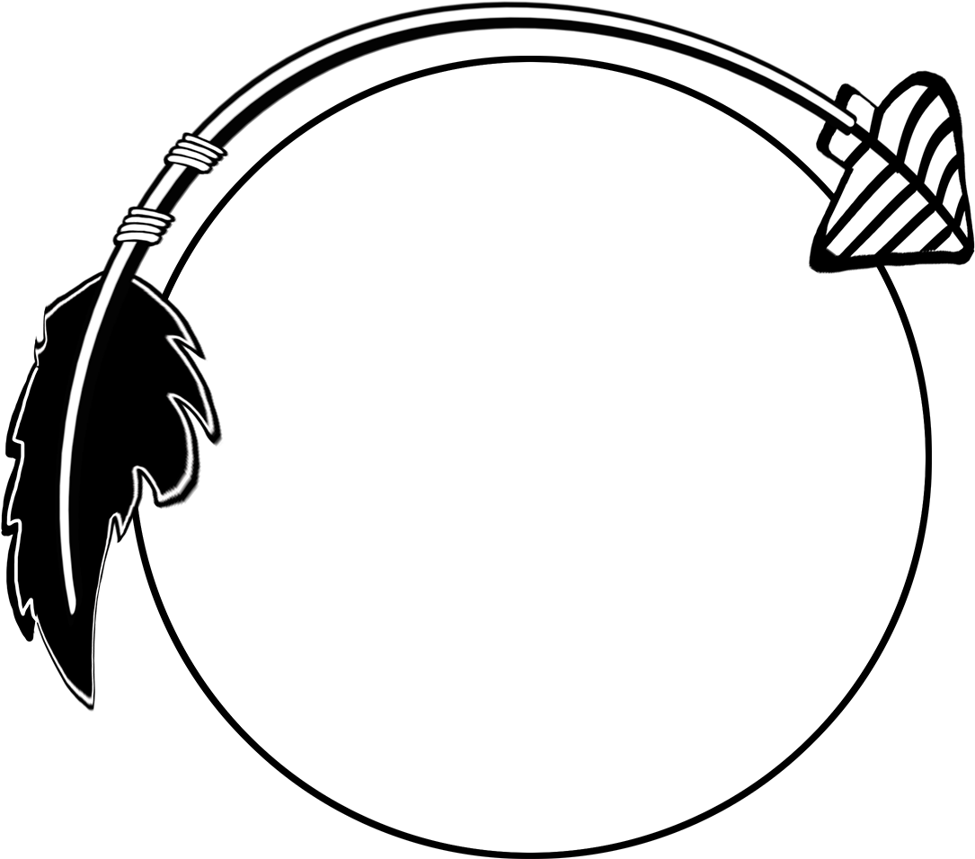 Black Curved Arrow Frame - Clip Art (1181x1122), Png Download