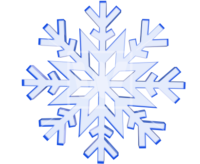 Icy Snowflake 3d - Blue Snowflake Transparent Background (550x362), Png Download