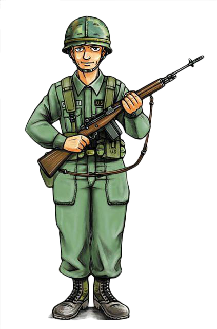 War North South Sino - Vietnam War Soldier Transparent (423x640), Png Download