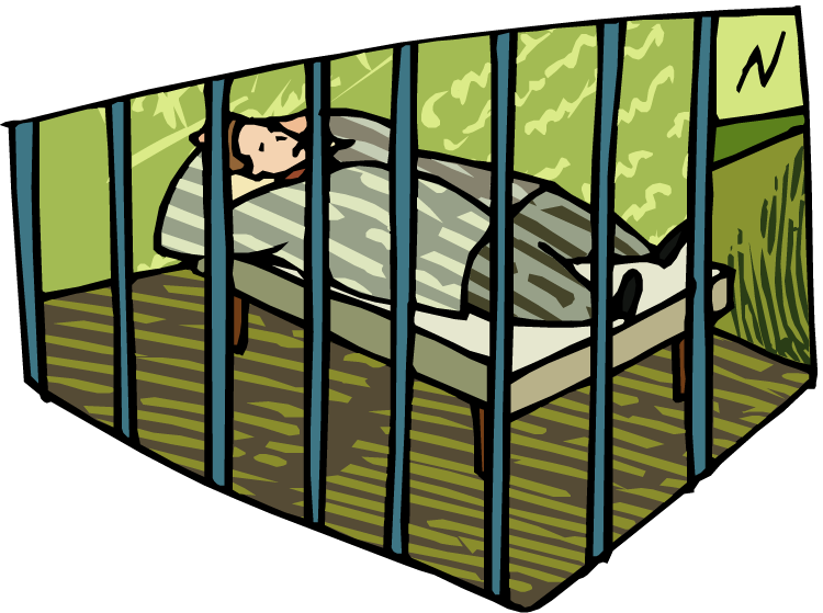 Jail Cell Clip Art Car Memes - Music (750x559), Png Download
