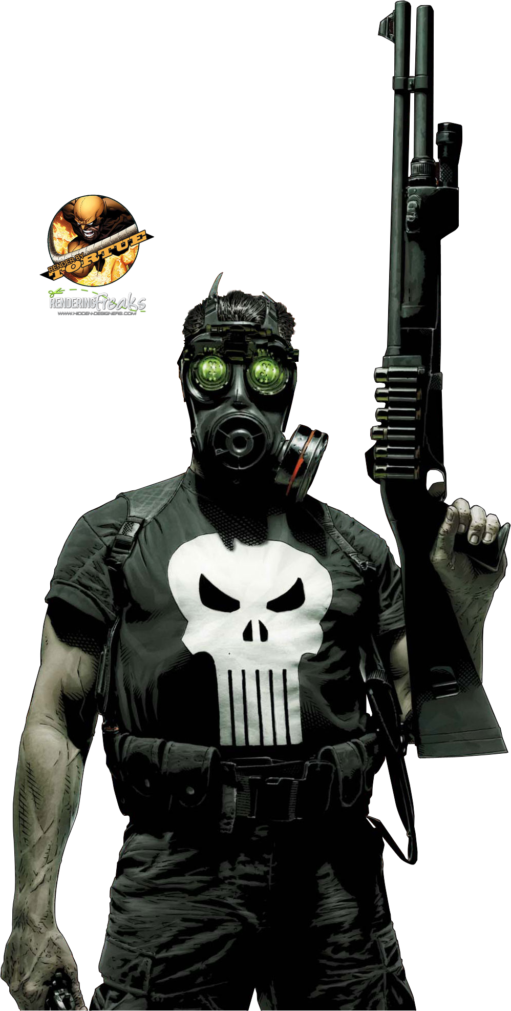 Punisher-sigtutorials - Punisher No.57 Cover: Punisher Poster 24 X 36in (998x1973), Png Download