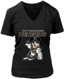 Mickey Pittsburgh Penguins Taking The Stanley Cup Nhl - God Save The Queen Sylvanas (394x394), Png Download