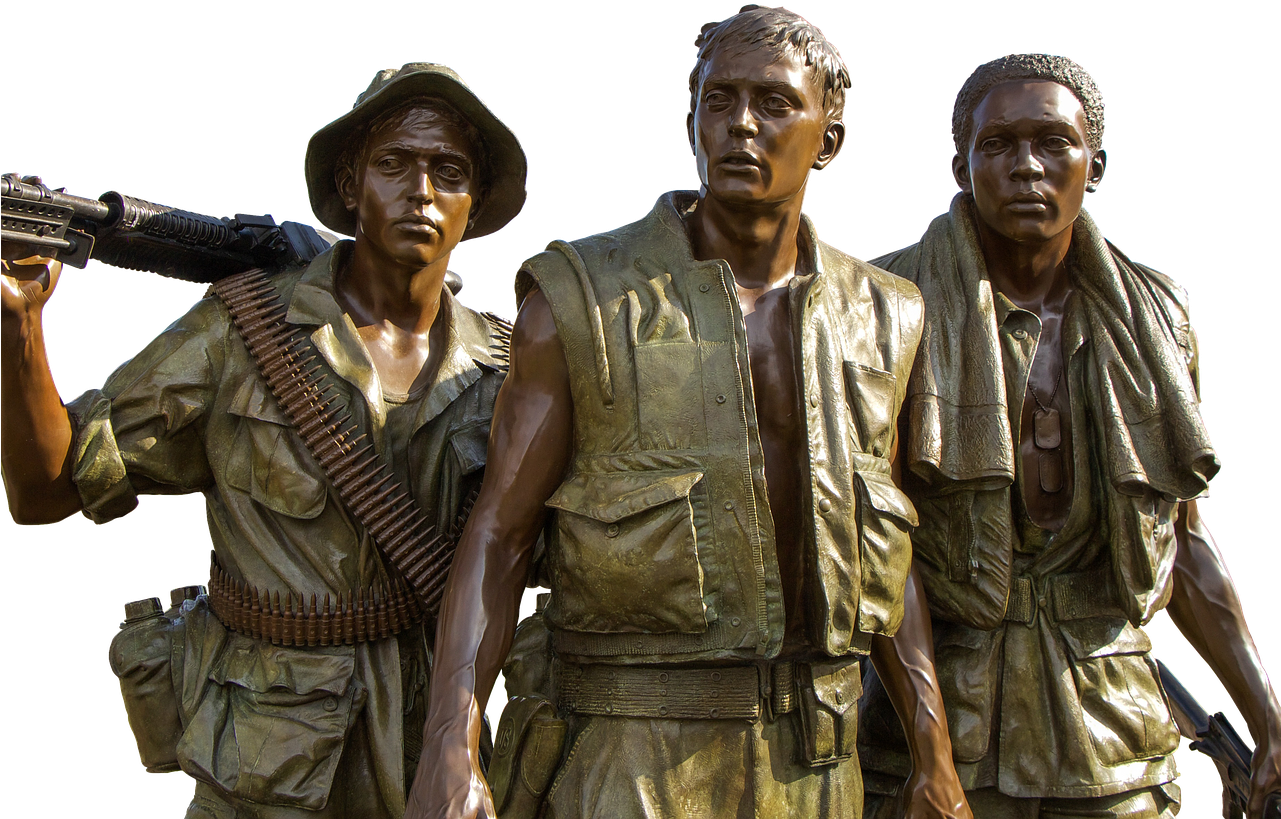 “hispanics & The Vietnam War” Lecture On Thursday, - Three Soldiers (1280x853), Png Download