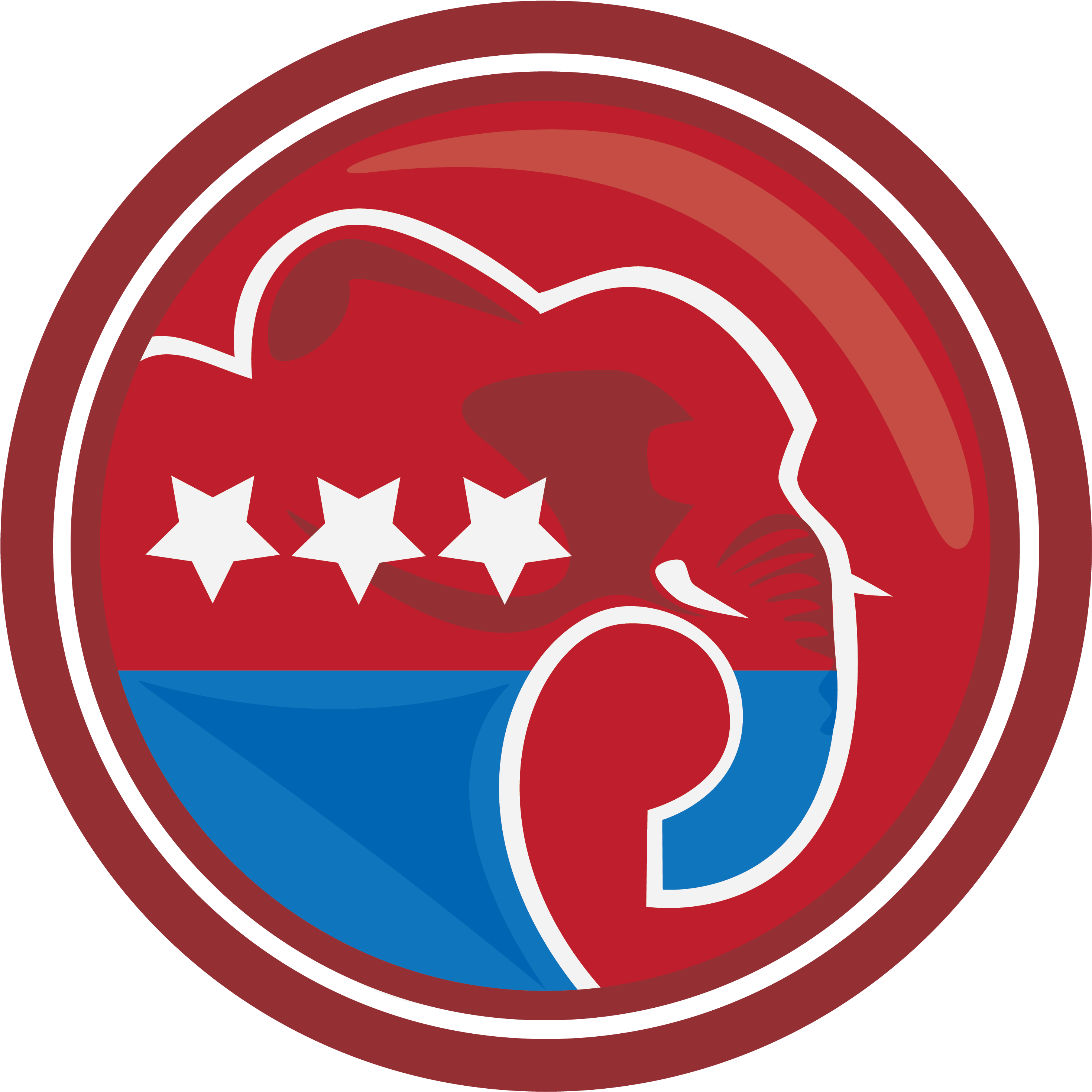 Republican Party Elephant - Republicans Clipart (2939x2940), Png Download
