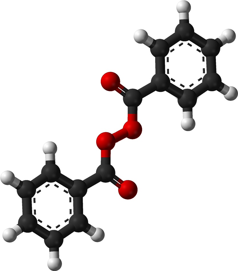 Benzoyl Peroxide 3d Balls - Structure And Iupac Name Of Salicylic Acid (928x1038), Png Download