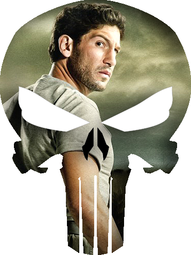 Punisher-jon - Shane The Walking Dead (371x496), Png Download