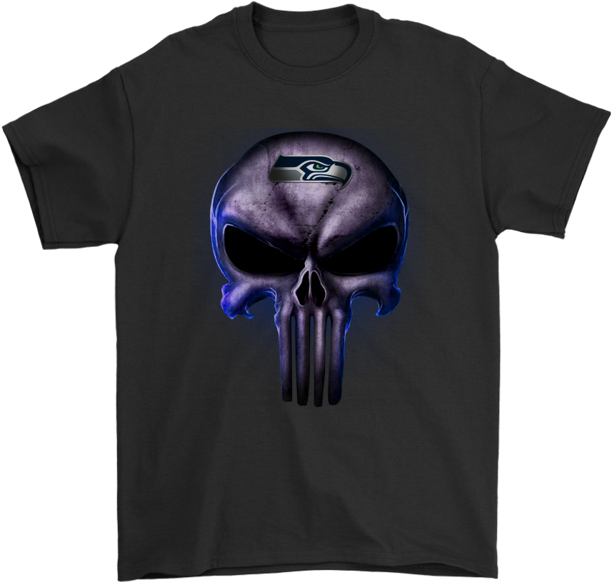 The Punisher Skull Seattle Seahawks Football Nfl Shirts - Most Hated Clothing Brand (1024x1024), Png Download