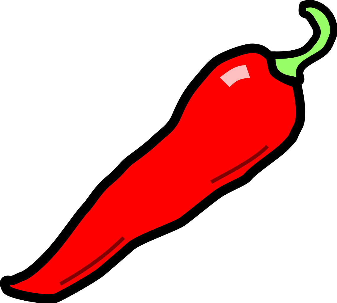 At Getdrawings Com Free - Red Chilli Clip Art (1141x1024), Png Download