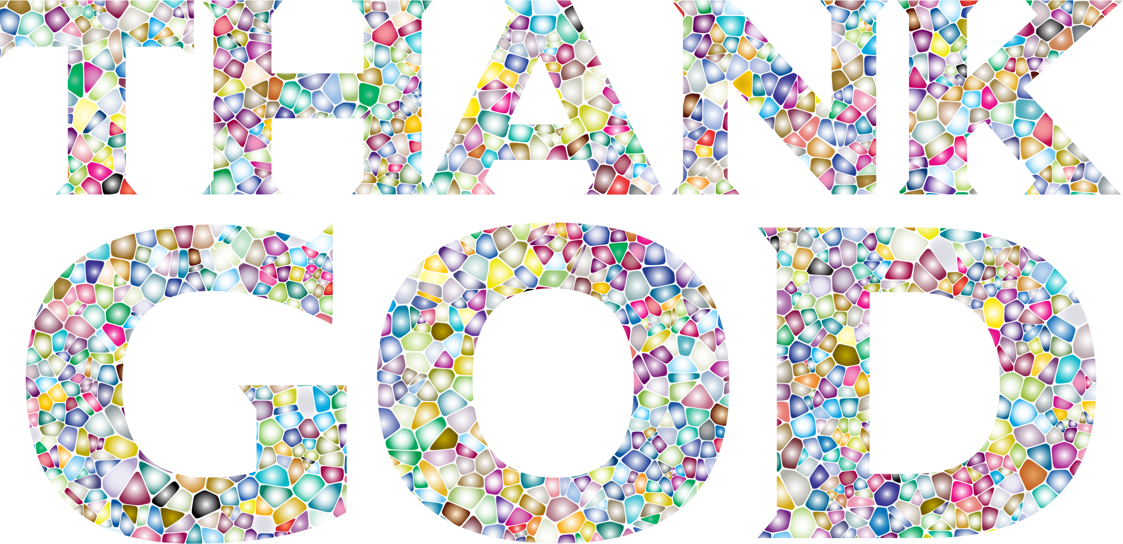 This Free Icons Png Design Of Sweet Tiled Thank God (2272x1100), Png Download