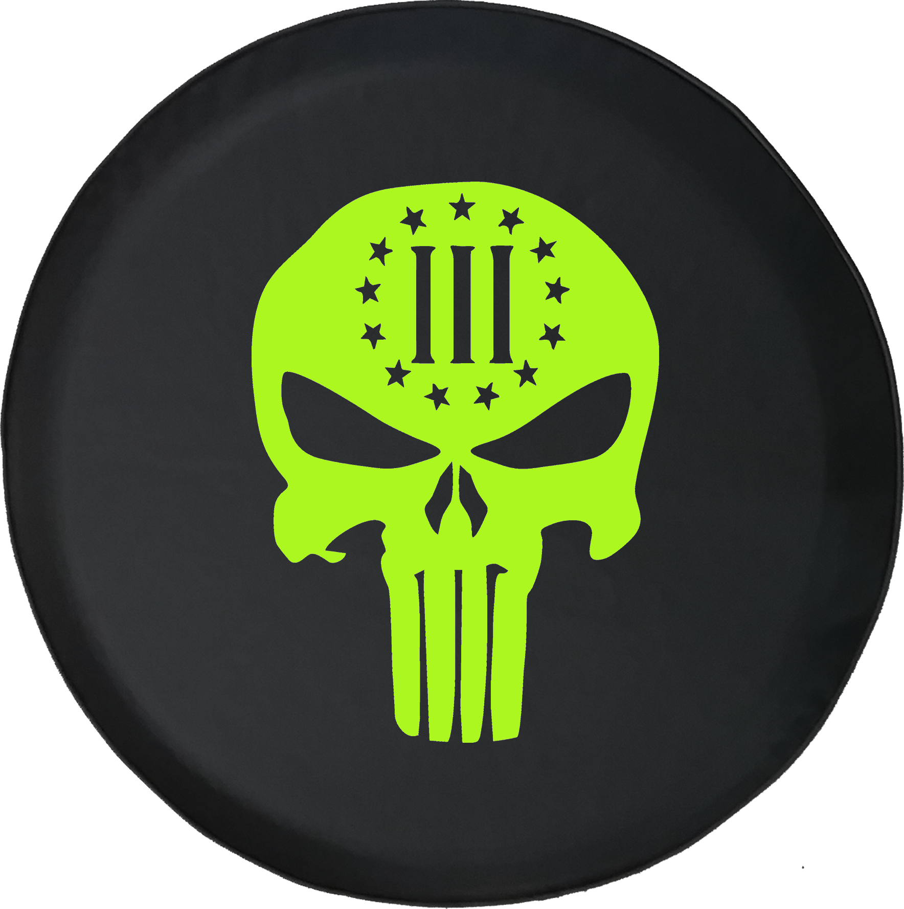 Punisher Skull Nra Biker Stars And Stripes Offroad - Punisher Skull Small (1768x1777), Png Download