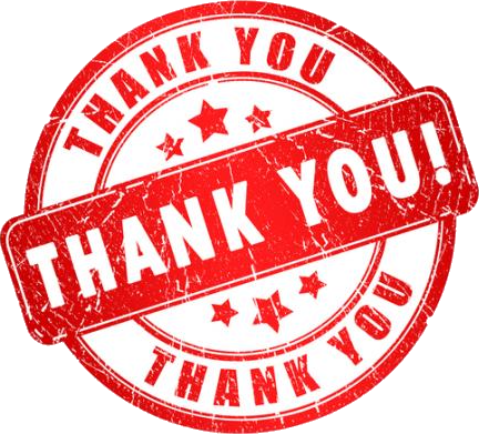 Vv Denied - Thank You Stamp .png (432x391), Png Download