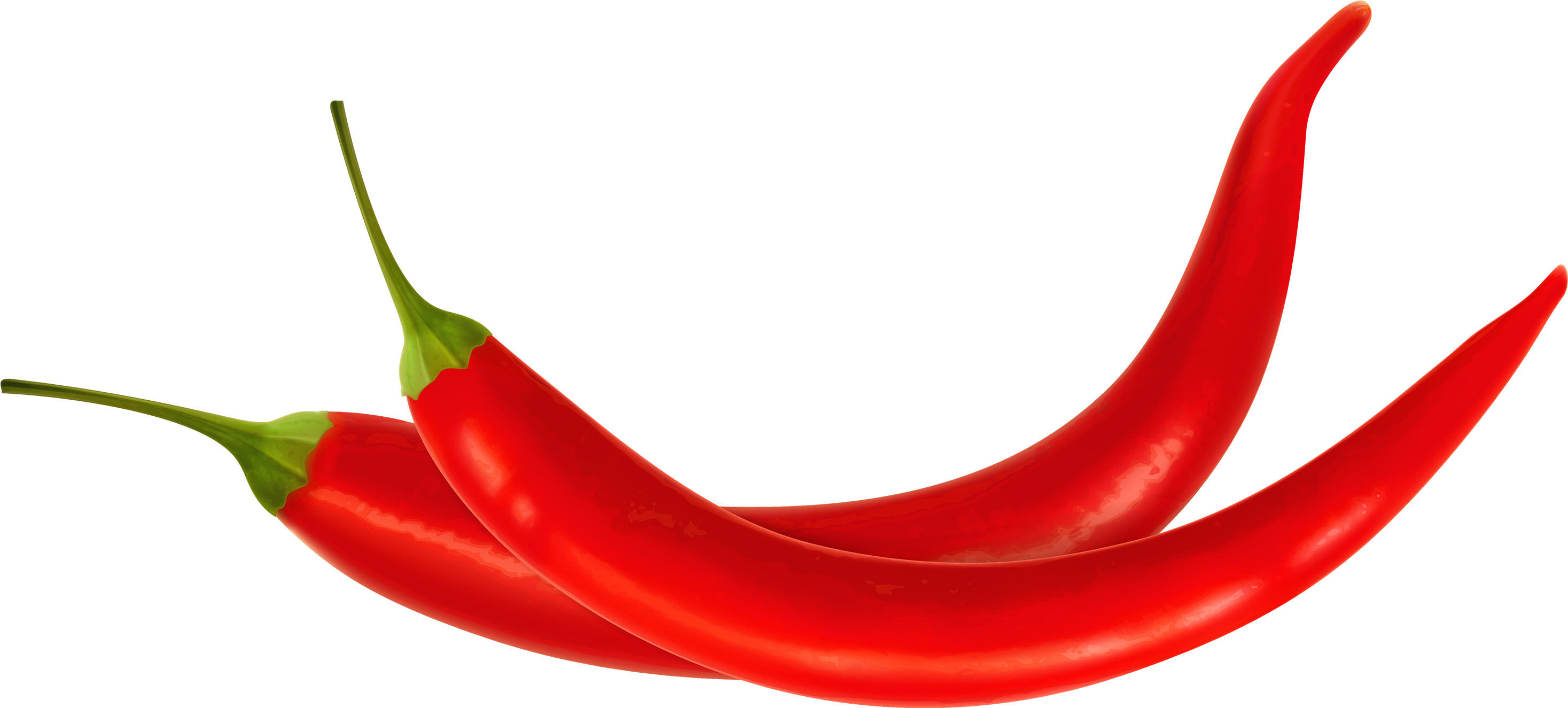 Peppers - Red Color Clip Arts (3000x1354), Png Download