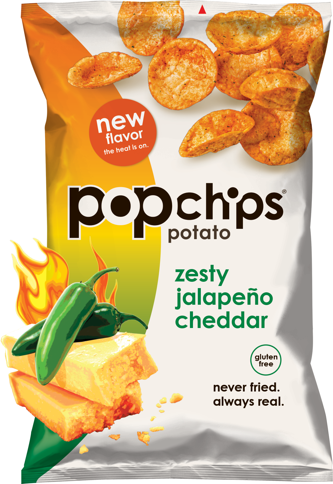 5oz Bag Of Zesty Jalapeno Cheddar Popchips - Jalapeno Cheddar Popchips (1200x1600), Png Download