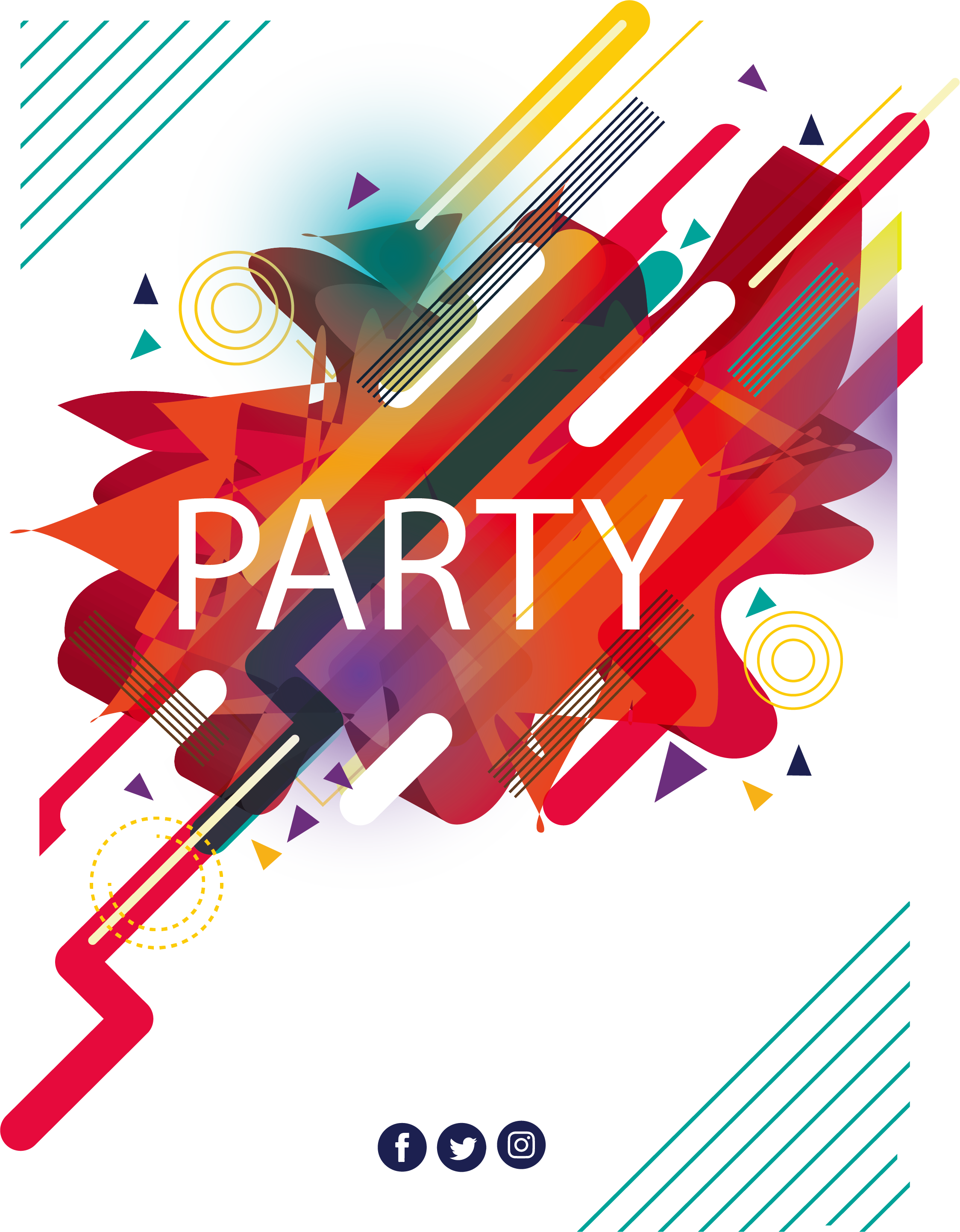 Party Poster Music Festival - Party Poster Png (2247x2883), Png Download