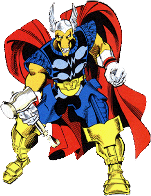 Marvel's Big Guns Promotion Was Yet Another - Horse Guy From Thor (315x400), Png Download