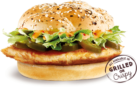 Mcdonalds Spicy Jalapeno Grilled Chicken Burger - Grilling (700x401), Png Download