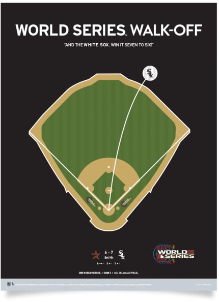 White Sox World Series Walk-off Print - Babe Ruth's Called Shot (452x600), Png Download