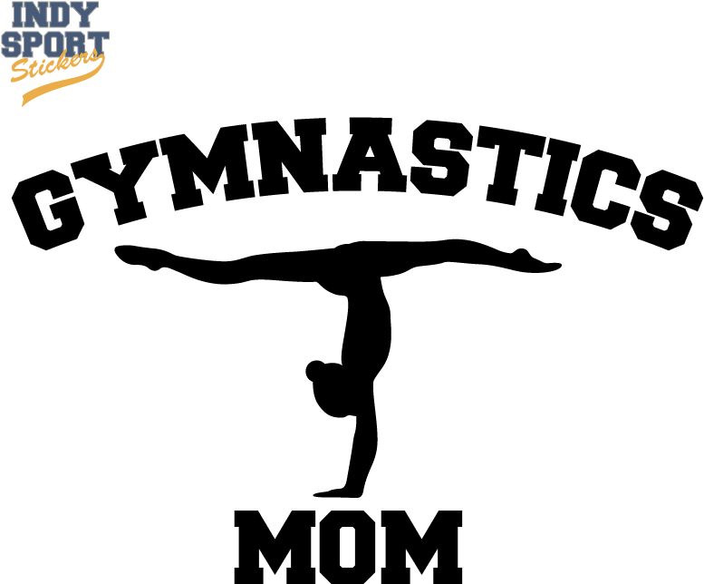Gymnastics Mom With Silhouette Gymnast - Silhouette Gymnast (800x800), Png Download