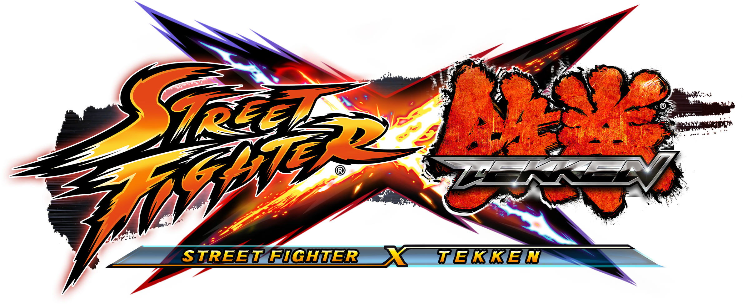 Street Fighter X Tekken Tournament Fully Archived By - Street Fighter X Tekken Logo Png (2378x972), Png Download