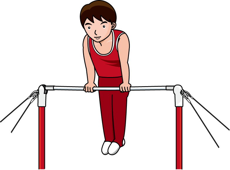 Gymnastic Images - Gymnast On Bars Clipart (783x578), Png Download