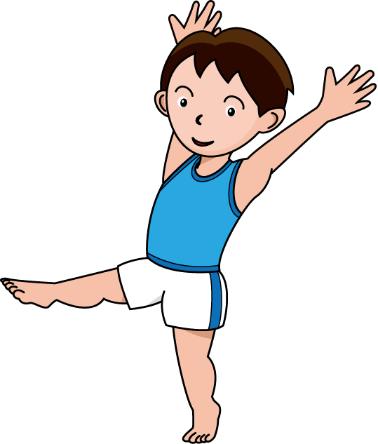 Gymnastics Clipart - Boys Gymnastics Clipart (539x633), Png Download