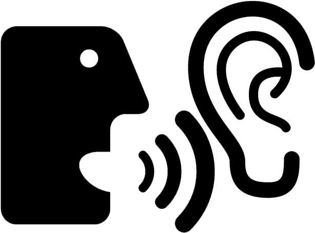Enter Image Description Here - Speaking And Listening Icon (632x633), Png Download