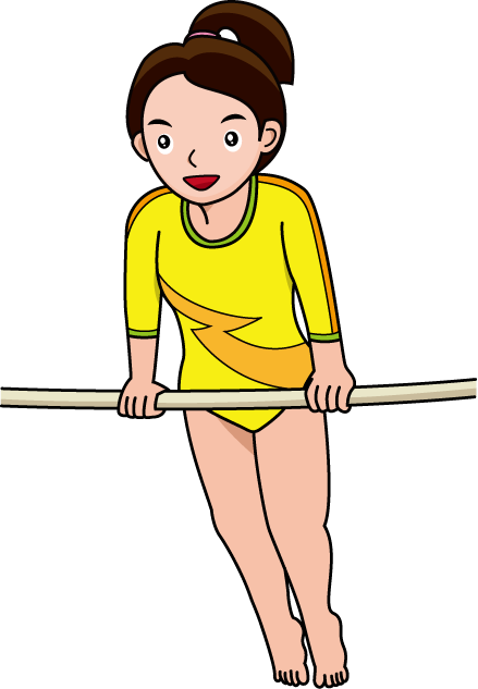 Gymnastics Bars Clipart Clipart Collection - Gymnastics Clipart Bars (439x633), Png Download