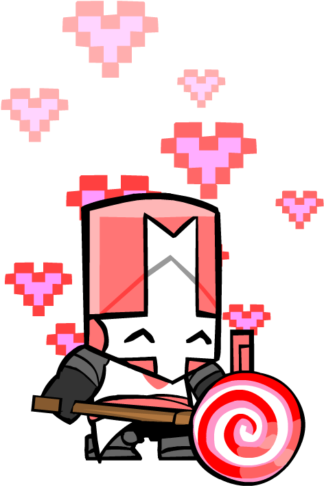 Pink Lollipopz - Castle Crashers Pink Knight Png (535x772), Png Download