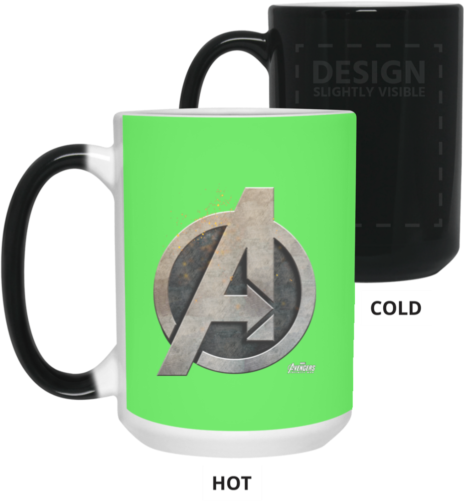 Marvel Avengers Infinity War Steel Symbol Graphic Color - Mug (1024x1024), Png Download