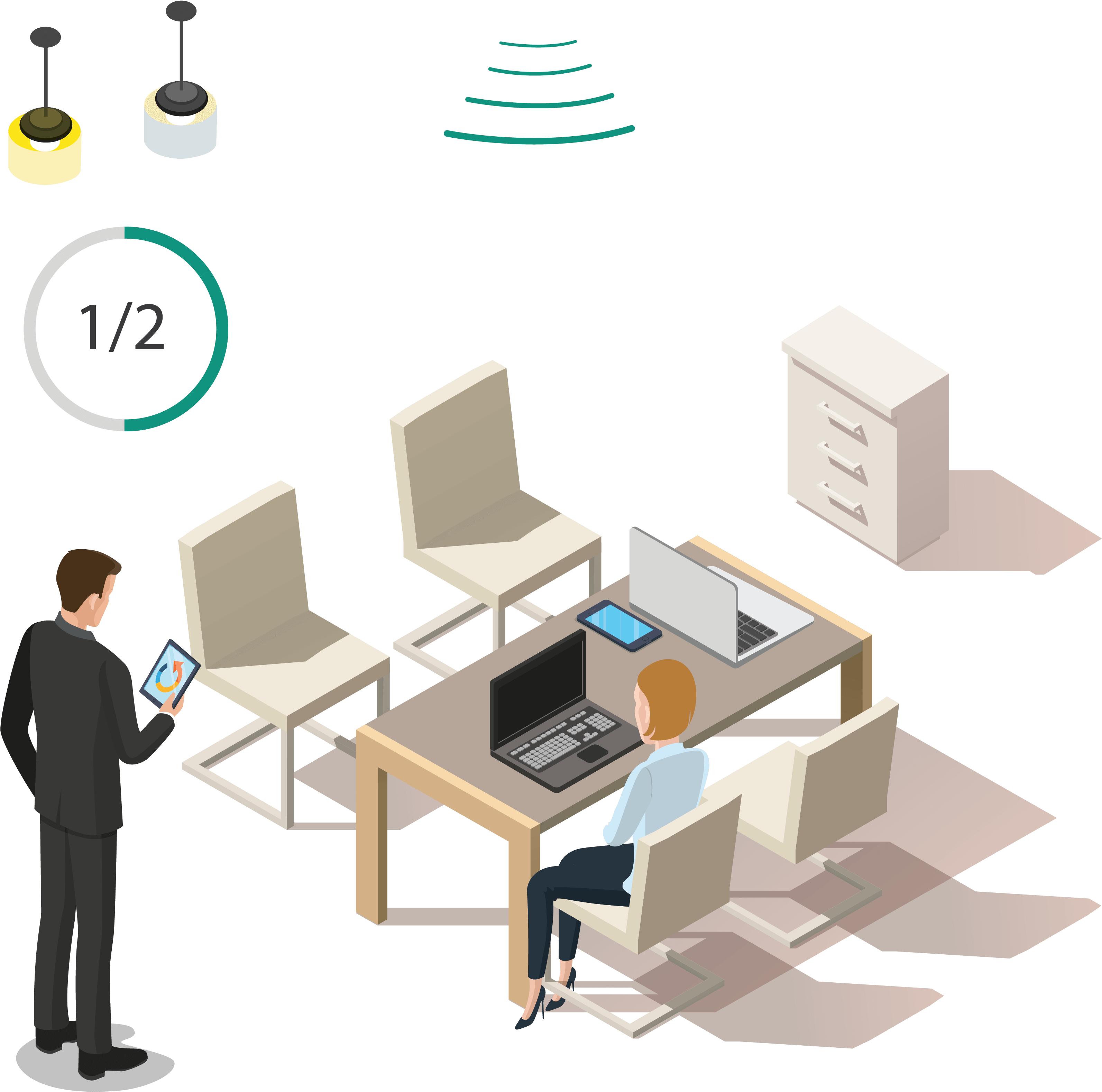 Daylight Image - Computer Network (3458x3338), Png Download