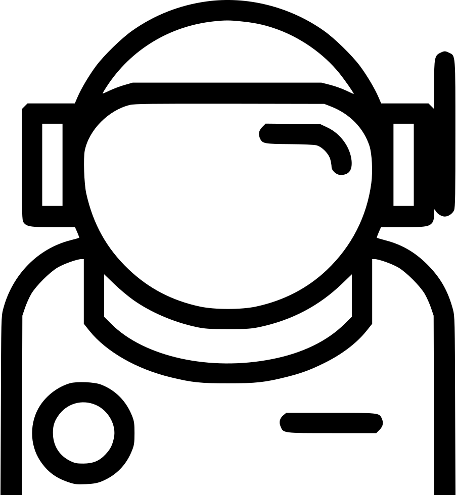 Astronaut Comments - Cutline Craft Astronaut Space Research Signs Shape (902x980), Png Download