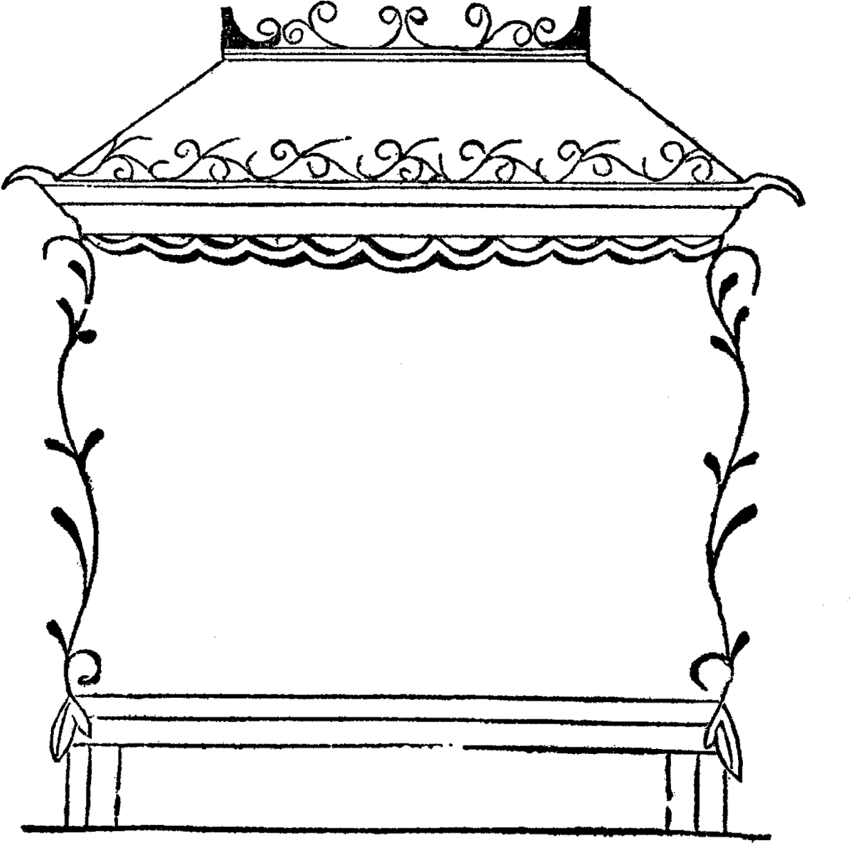 Decorative Frame Illustration - Furniture (1498x1600), Png Download