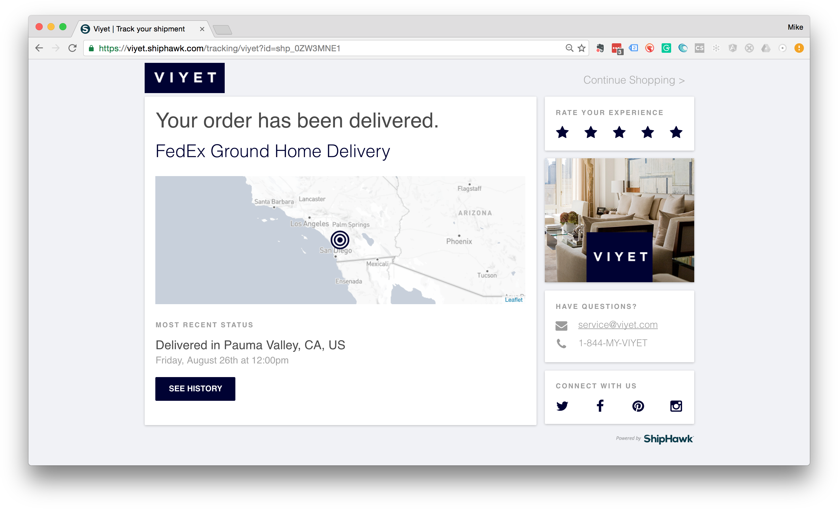 On Brand Shipment Tracking - Shiphawk (2860x1742), Png Download