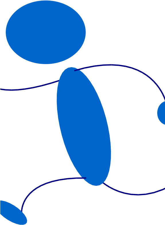 Free Blueman 102 - Running Clip Art (574x800), Png Download